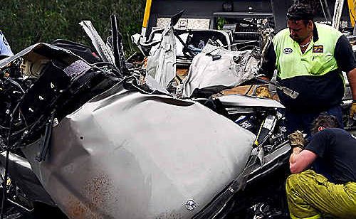 A car accident at Coles Creek Road. A car accident at Coles Creek Road.